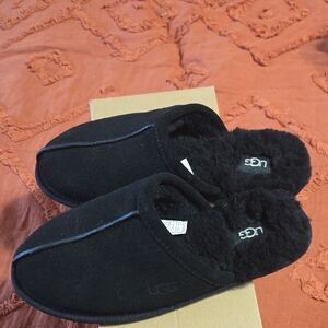 UGG Black Pearle Scuff Slippers